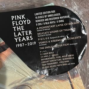 NEW In Box Never Used Pink Floyd CD’s The Later Years 1987-2019